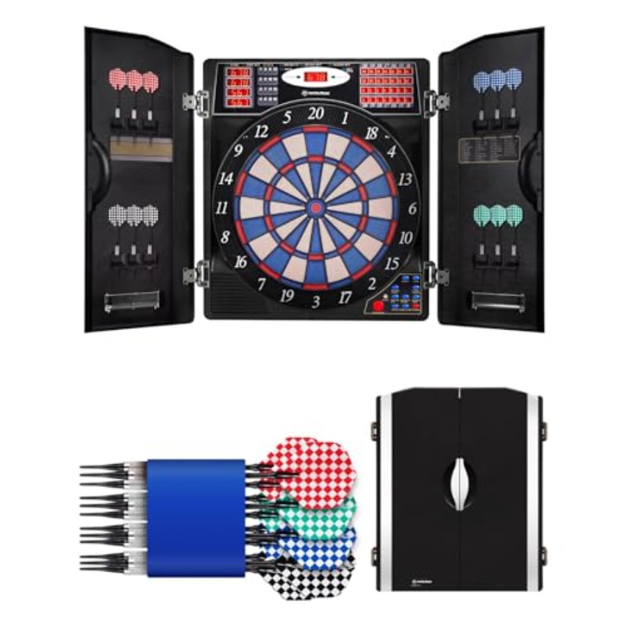Electronic Dartboard Cabinet - Electronic Dart Board Set, Soft Tip
