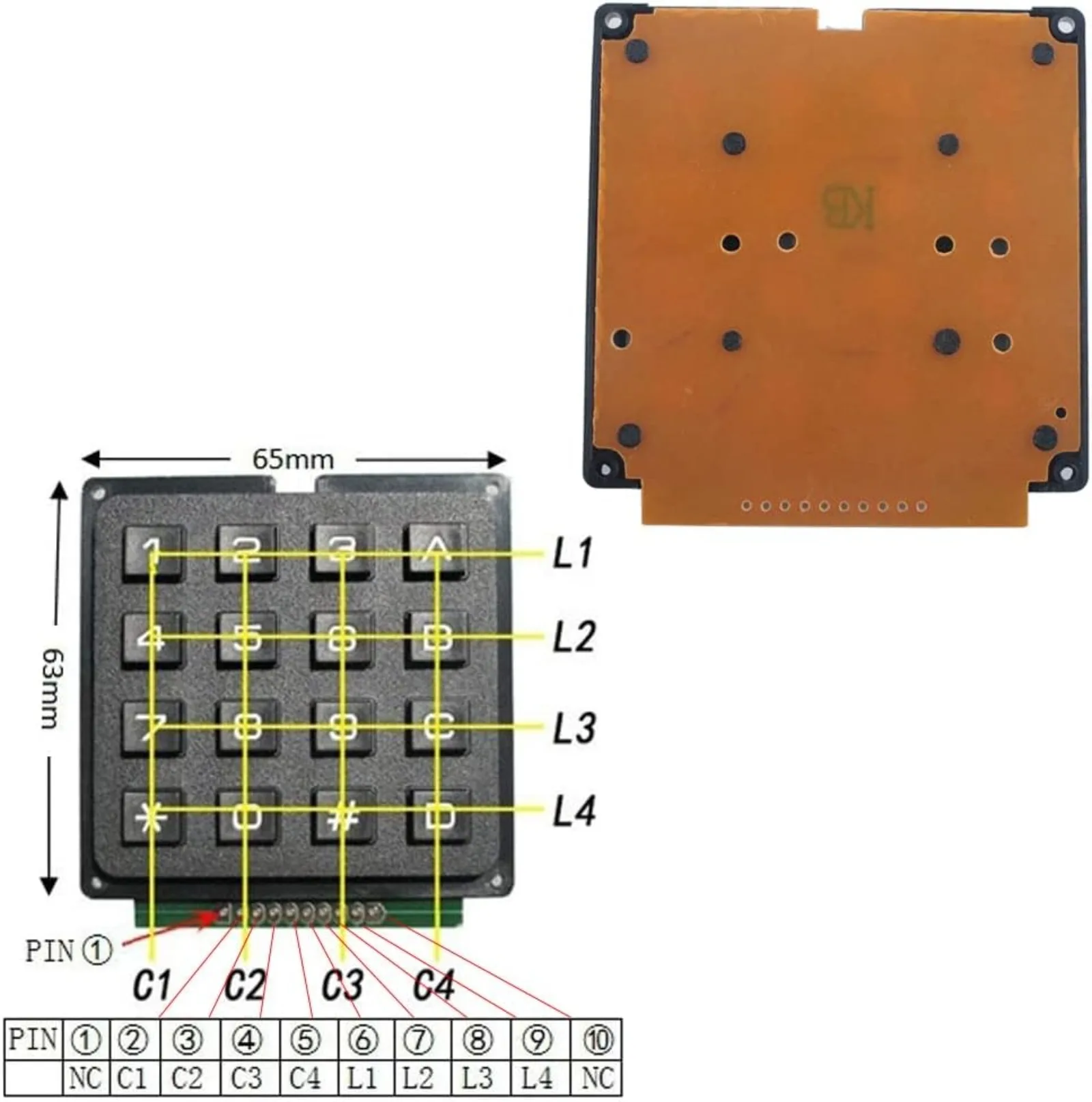 4x4 Matrix Membrane Keypad 16  - Arduino Vending Machine Project 리뷰 및 가격