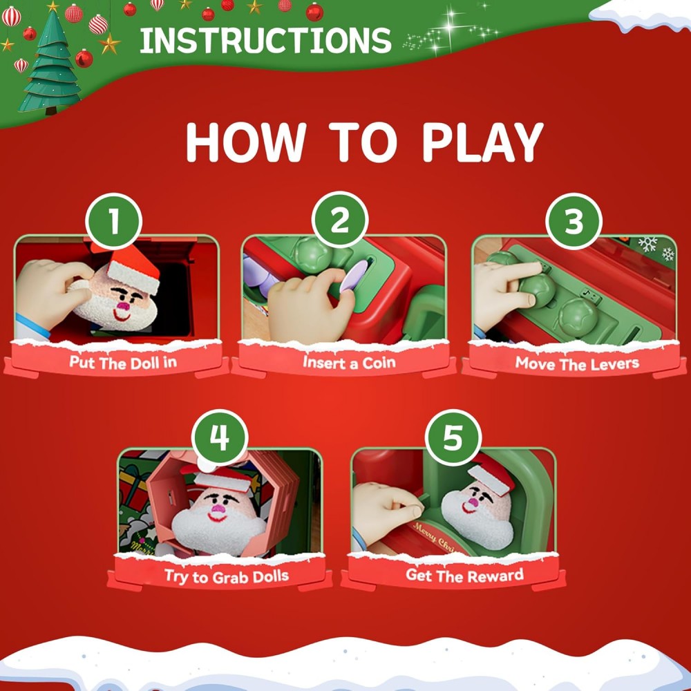 Christmas Claw Machine For Kid - Arcade Toy Vending Machine 리뷰 및 가격