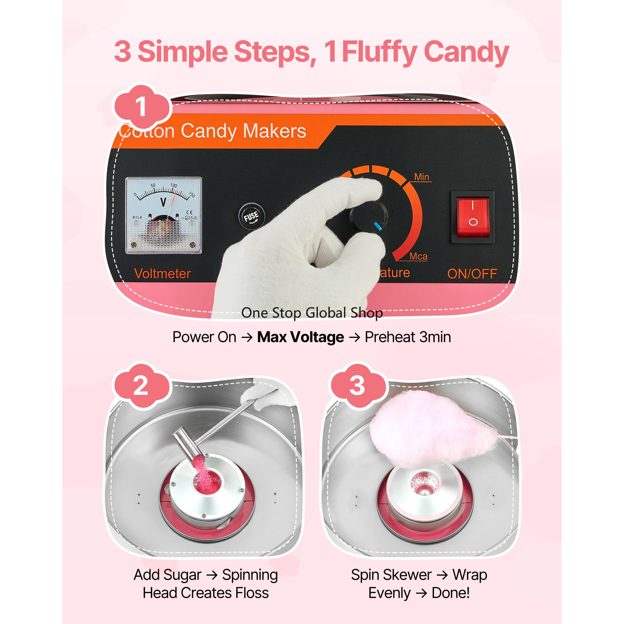 Cotton Candy Machine Commercia - Candy Floss Machine 리뷰 및 가격