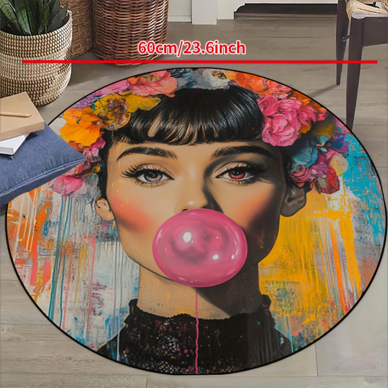 Graffiti Art Woman With Floral - Bubble Gum Machine 리뷰 및 가격