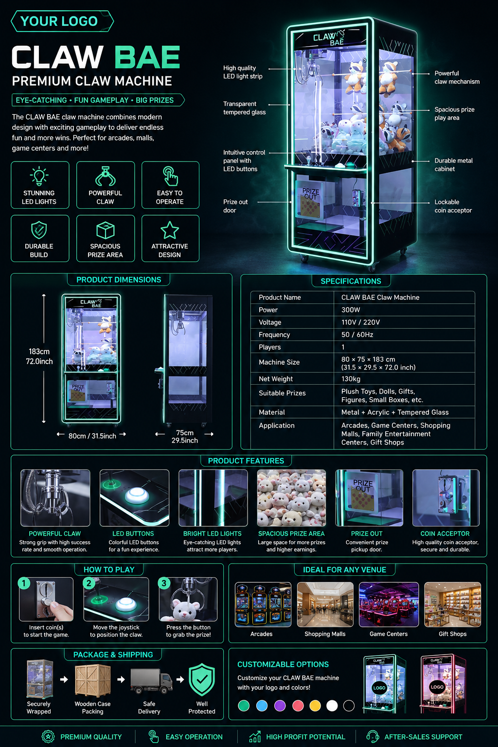 Black Claw Machine Modern Arca - Arcade Prize Vending Machine 리뷰 및 가격