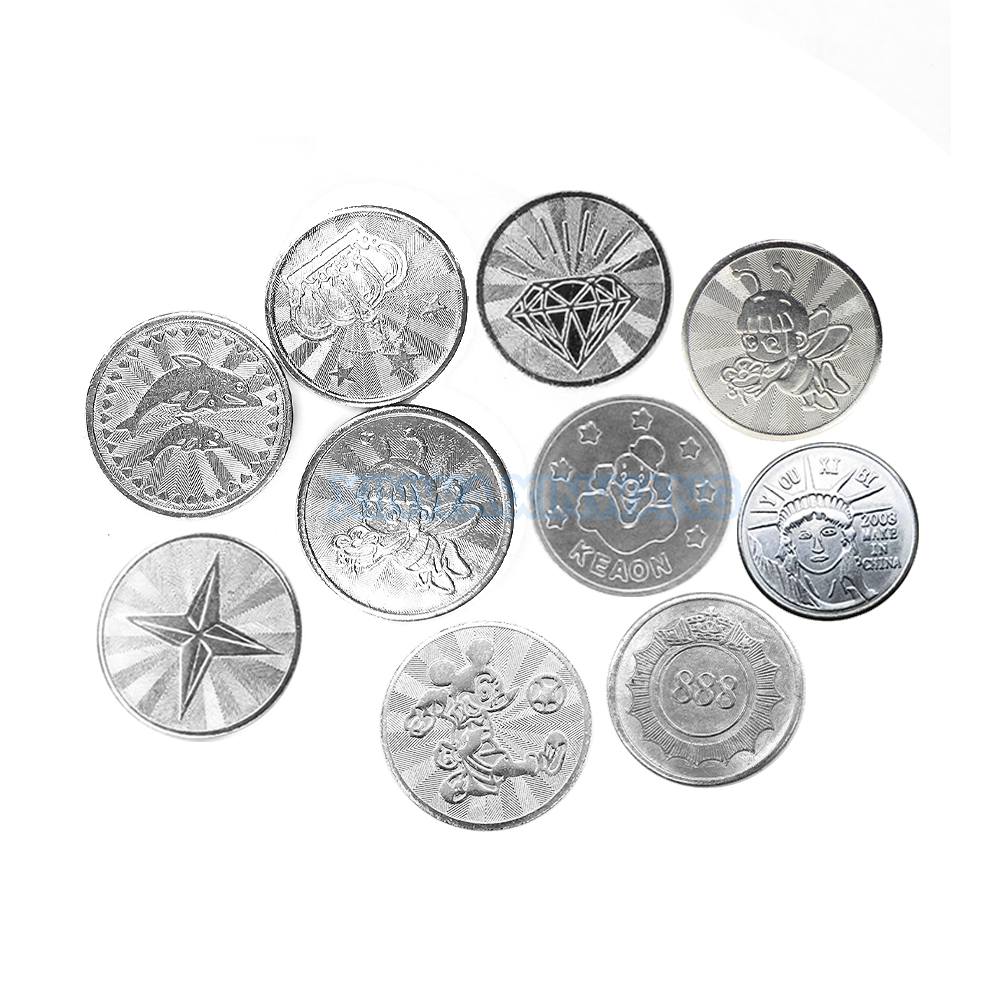 100PCS  Coins Tokens Stainless - Vending Arcade Games 리뷰 및 가격