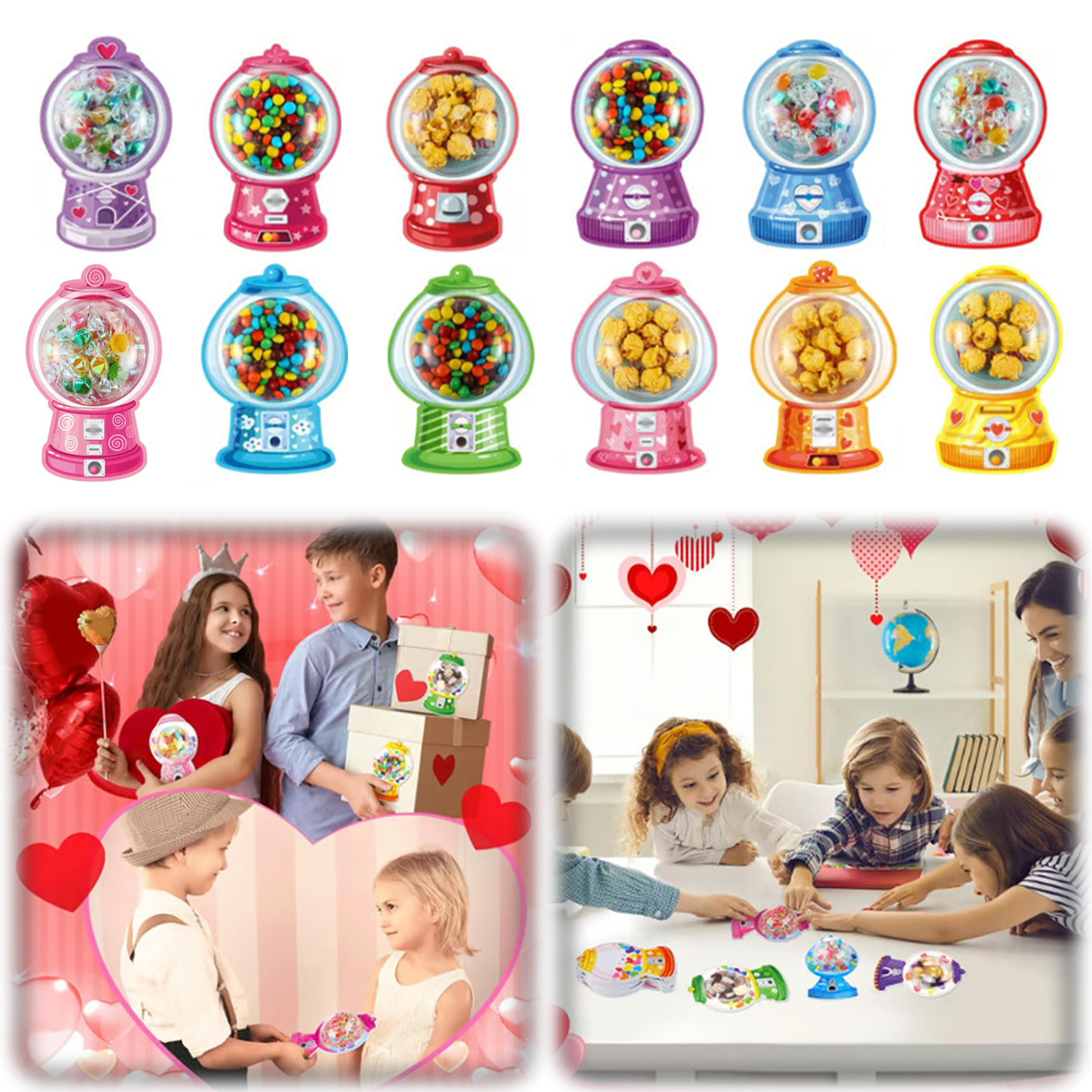 36/18 Pack Valentine Greeting  - Bubble Gum Machine 리뷰 및 가격