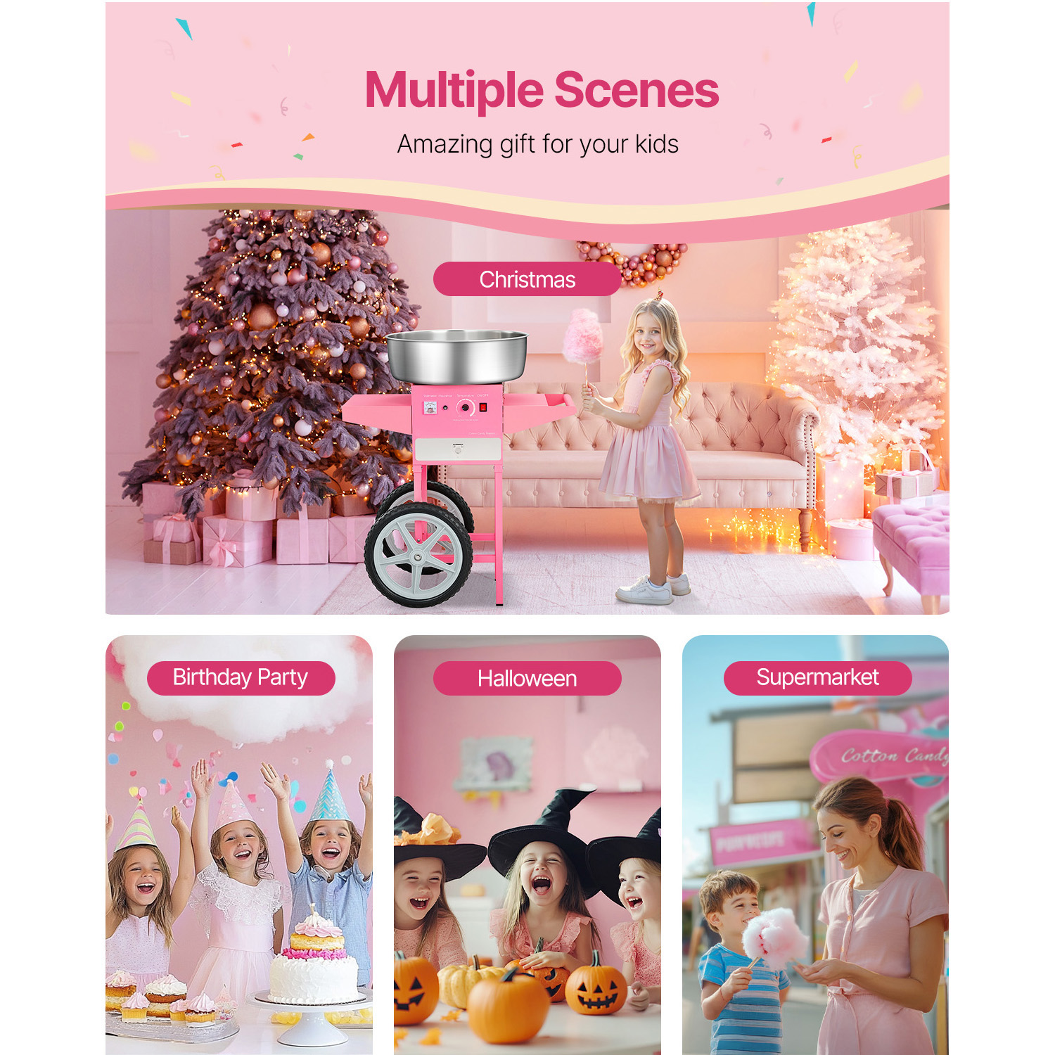 SucceBuy Electric Cotton Candy - Candy Floss Machine 리뷰 및 가격