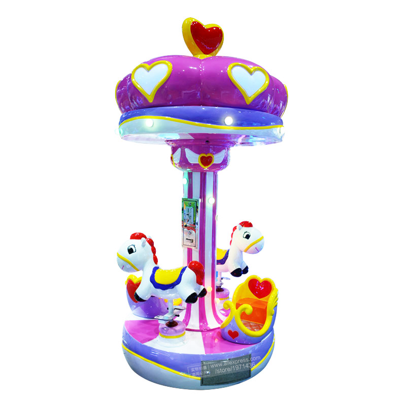 Electric Carousel Horse 3 Pers - Coin Operated Kiddie Ride 리뷰 및 가격